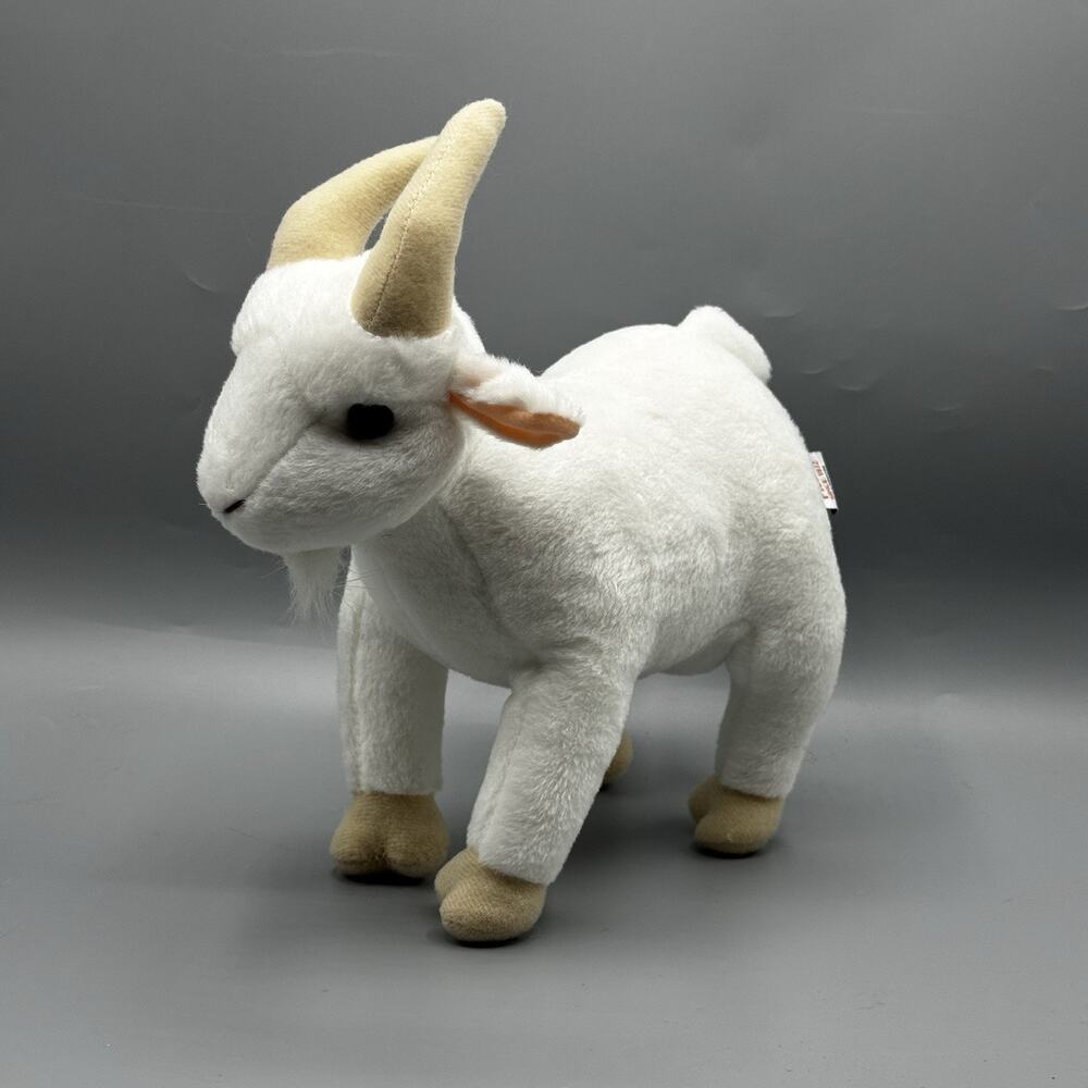 Fiesta White Billy Goat 9" Plush Poseable Legs